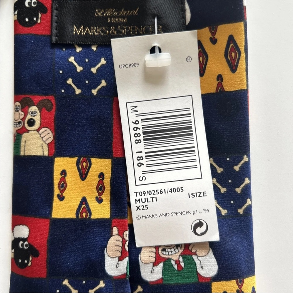 Wallace And Gromit St Michael Marks And Spencer Vintage Tie BNWT - Picture 6 of 6